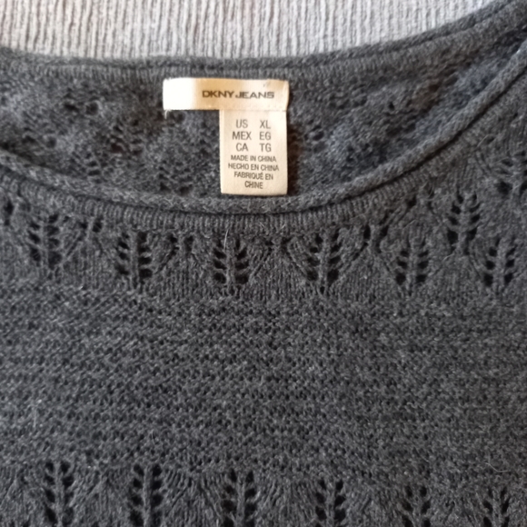DKNY Jeans knit Sweater XL size - Picture 3 of 5